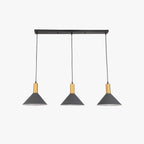 Arisha Modern Minimalist Conic Industrial Cluster Pendant Light, Blue, Metal