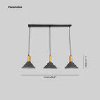 Arisha Modern Minimalist Conic Industrial Cluster Pendant Light, Blue, Metal