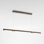 Muto Modern Minimalist Pendant Light, Metal Water Transfer Wood