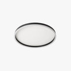 Arisha Minimalist Ring Metal Flush Mount Ceiling Light, Black