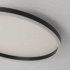 Arisha Minimalist Ring Metal Flush Mount Ceiling Light, Black