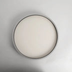 Arisha Minimalist Ring Metal Flush Mount Ceiling Light, Black