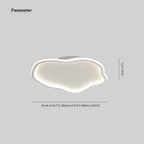 Arisha Modern Metal/ Flush Mount Ceiling Lights, White/Black