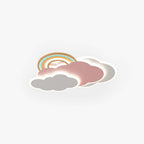 Aria Modern Cloud/Rainbow Flush Mount Ceiling Light Pink/White