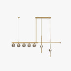 Kristy Metal & Crystal Pendant Light, Gold