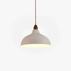 Valentina Modern Bowl-shaped Metal Pendant Light, Black/White