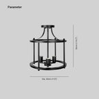 Austin Flush Mount Ceiling Light Lantern Industrial