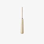 Muto Minimalist Wooden Pendant Light, Natural Wood Color