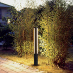 Ray Column Double Light Strip Outdoor Path Light, Black