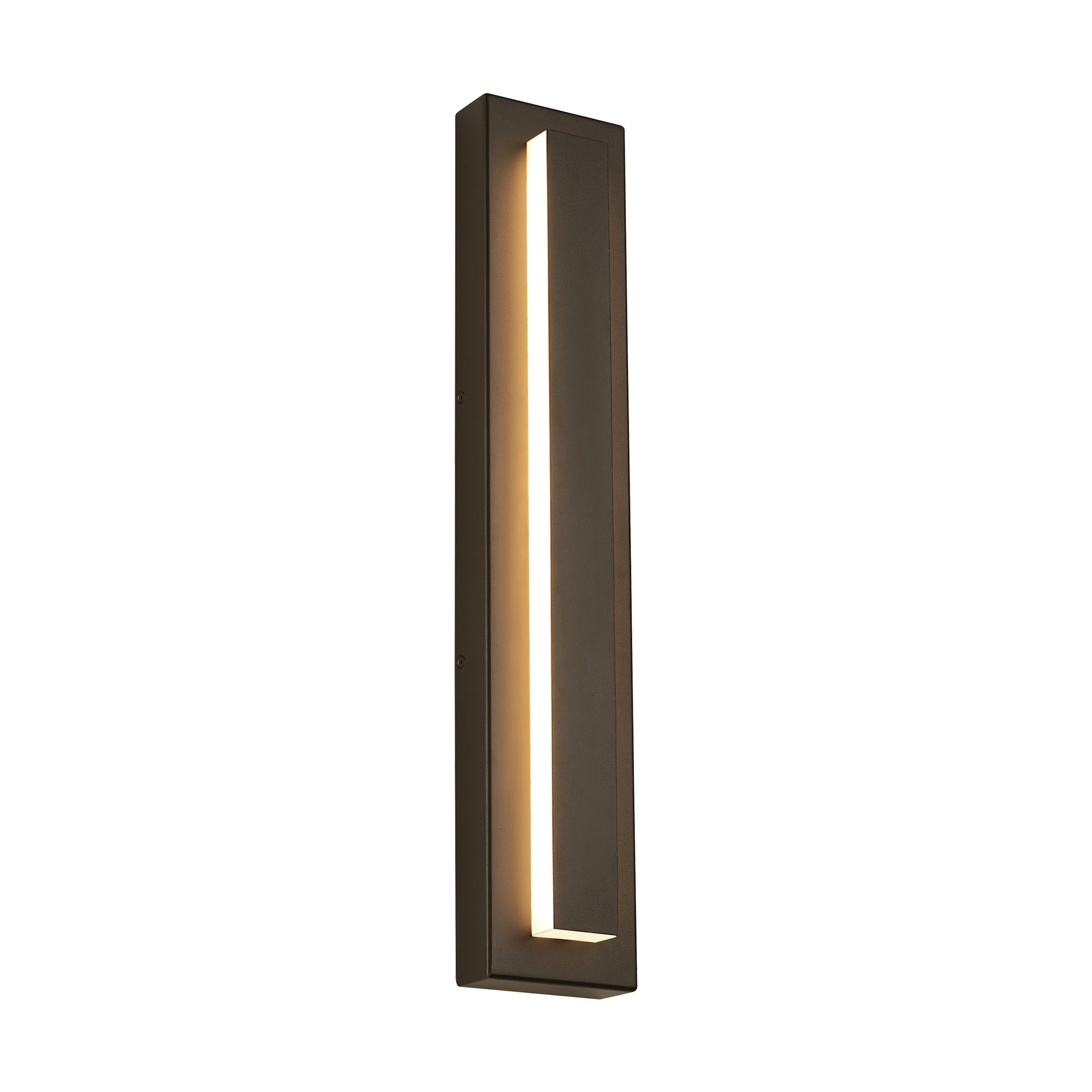 Kasso Modern Square Metal Outdoor Wall Lamp, Dark/Gray Bronze