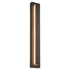 Kasso Modern Square Metal Outdoor Wall Lamp, Dark/Gray Bronze