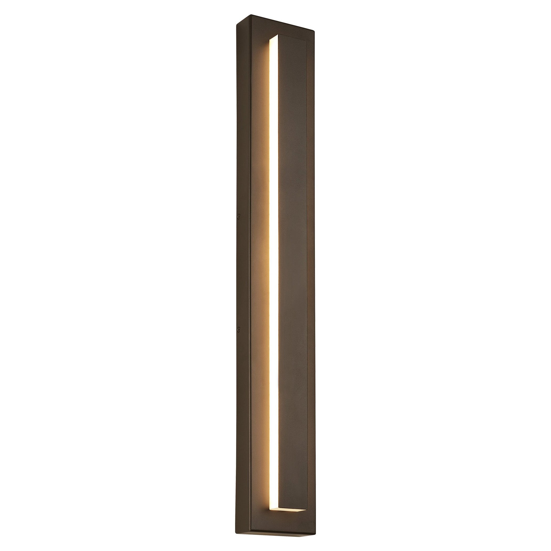 Kasso Modern Square Metal Outdoor Wall Lamp, Dark/Gray Bronze