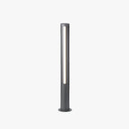 Ray Column Double Light Strip Outdoor Path Light, Black