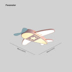 Valentina Modern Airplane Shaped Flush Mount Ceiling Light