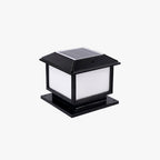 Ray Vintage Rectangle Metal Outdoor Solar Lamps, Black/Bronze