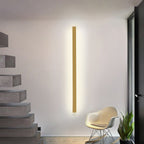 Gravo Minimalist Linear Metal/ Wall Lamp, Gold/Black/White