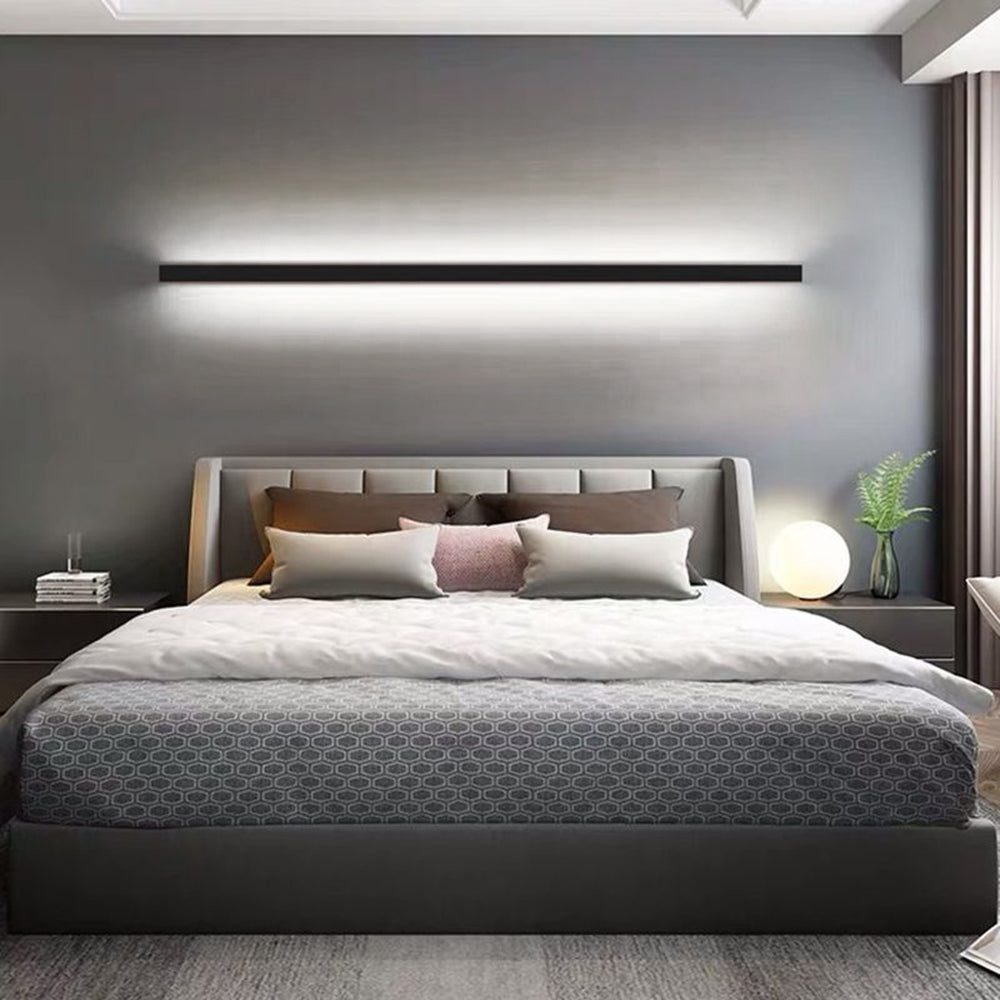 Gravo Minimalist Linear Metal/ Wall Lamp, Gold/Black/White