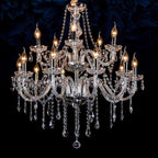 Silva Luxury Candlestick Clear Crystal Chandelier