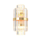 Kristy Luxury Gold Crystal Bedroom Bedside Wall Lamp