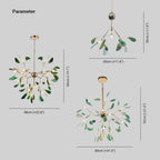 Agate Chandelier Colorful Branching