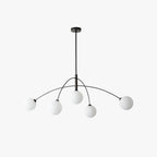 Valentina Pendant Light Globe Modern, Metal/Glass, Black/Gold, Bedroom