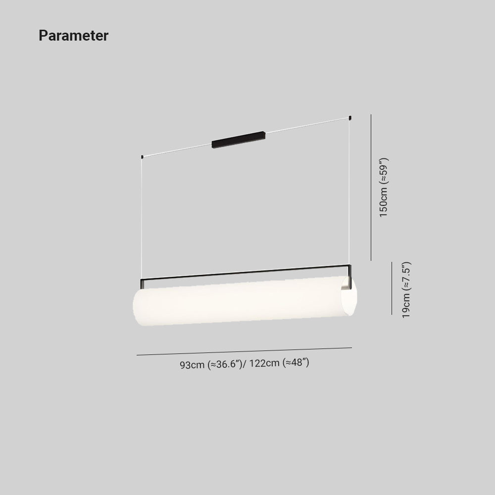 Arisha Desinger Cylindrical Shape Linear Pendant Light