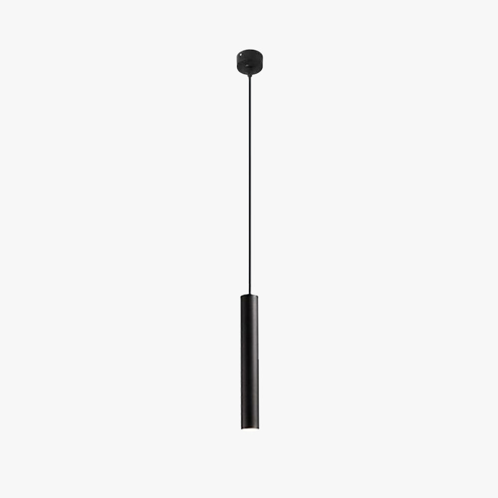 Arisha Minimalist Cylinder Black Pendant Light