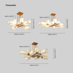 Arisha Pendant Light Square Retro, Metal/Fabric, Black/Gold, Living Room