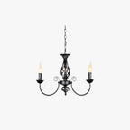 Silva Pendant Light Candle Retro, Metal/Glass, Black/White, Restaurant