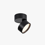 Arisha Flush Mount Ceiling Light Cylindrical Modern, Metal, Black/White, Hallway