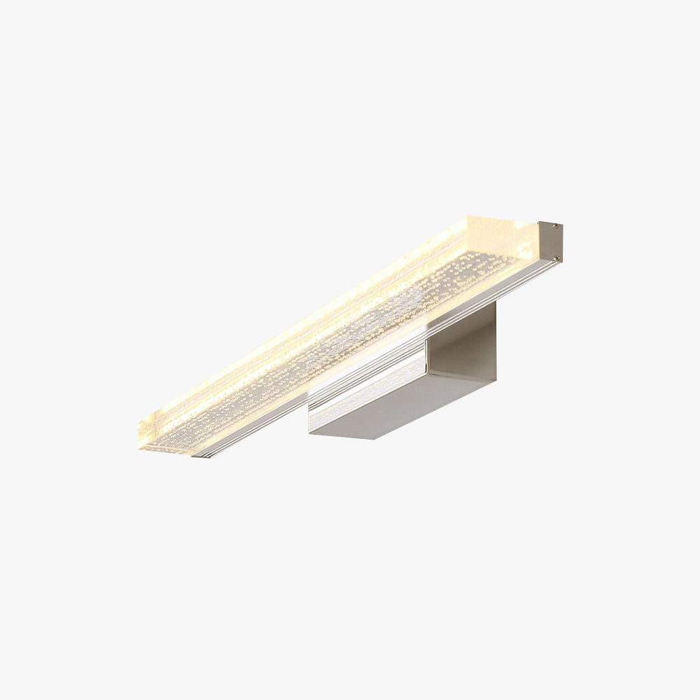 Arisha Modern Rectangular Metal Modern Wall Lamp, Silver