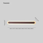 Arisha Modern Linear Vanity Wall Lamp, White/Brown, Bathroom