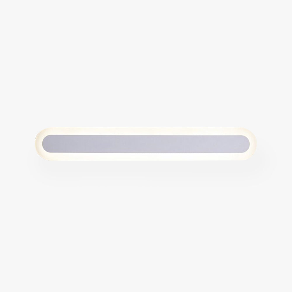 Arisha Modern Linear Vanity Wall Lamp, White/Brown, Bathroom