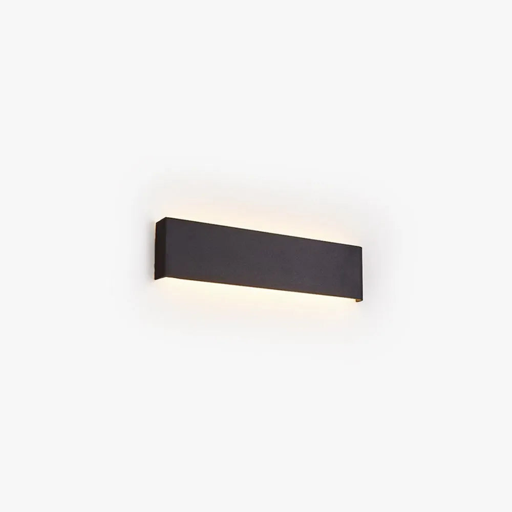 Arisha Minimalist Rectangular Wall Lamp,Black/White/Gold