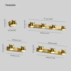 Arisha Modern Animal Globe Metal Vanity Wall Light, Gold, Bedroom