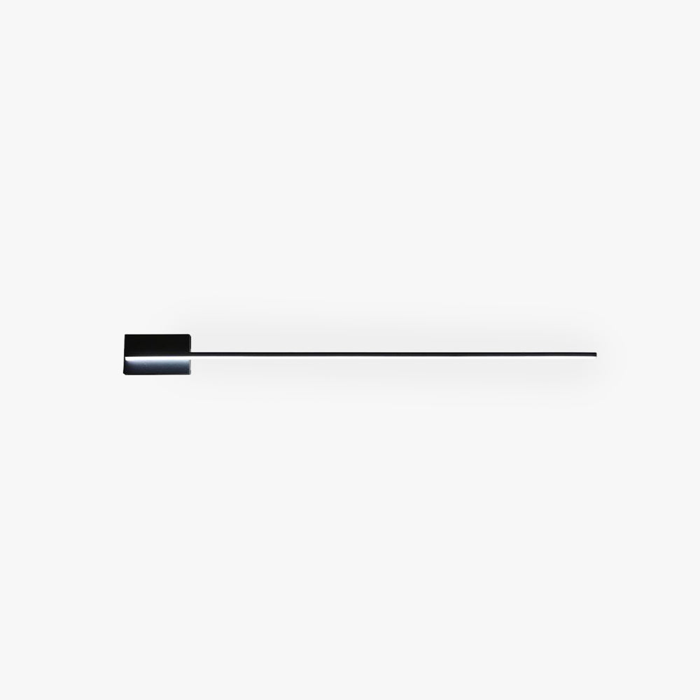 Arisha Minimalist Linear Metal Vanity Wall Light, Black, Bathroom