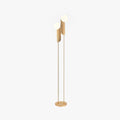 Salgado Minimalist Gold Floor Lamp, Metal, Living room