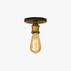 Silva Retro Vintage Bulb Semi-Flush Mount Ceiling Light