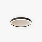 Arisha Modern Round Led Metal Flush Mount Ceiling Light, White/Black