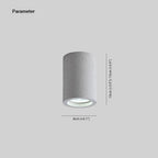 Aria Modern Cylinder LED Flush Mount Ceiling Light, Living Room