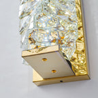 Kristy Modern Rectangular Vanity Metal Crystal LED Wall Lamp