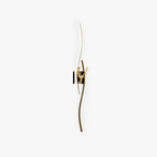 Arisha Modern Linear Metal Vanity LED Wall Lamp, Black/Gold