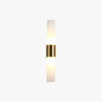 Arisha Modern Double Headed Metal Glass Vanity Wall Lamp, Black/Gold