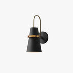 Valentina Modern Cone Metal Wall Lamp, Black/White/Blue