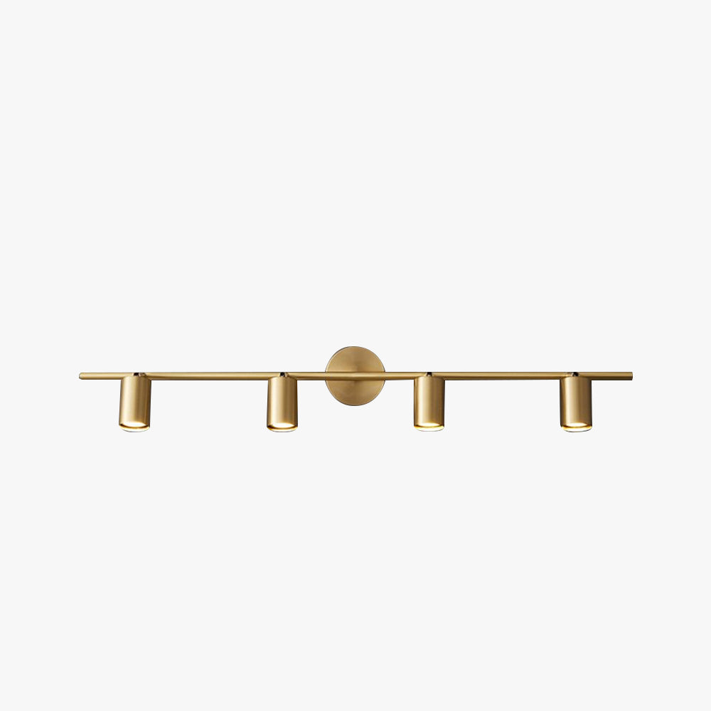 Griv Modern Cylinder Rotatable Spotlight Wall Lamp Brass