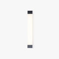 Ray Minimalist Linear Metal Outdoor Wall Lamp, Black