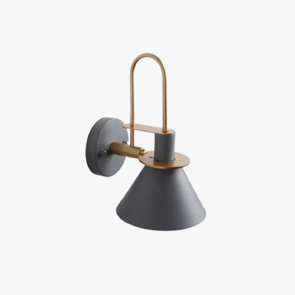 Valentina Vintage Horn Shape Metal Wall Lamp, Living room/Bedroom/Bathroom