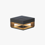 Ray Post Modern Solar Square Metal LED Outdoor Light