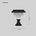 Ray Modern Geometry Outdoor Floor Lamp, Black