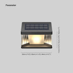 Ray Contemporary LED Rectangular Metal Wall Lamp Post, Black